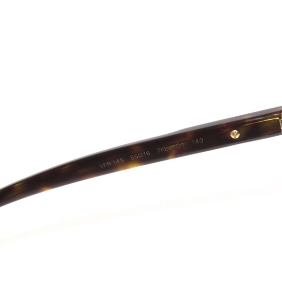 Prada 14S 14 TFL-1O1 55 Brown Matte Gold Eyeglasses - Picture 4 of 5